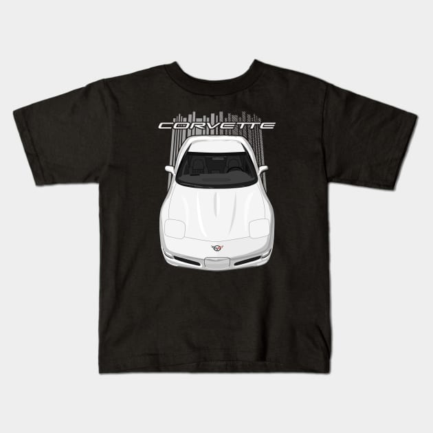 Corvette C5-white Kids T-Shirt by V8social